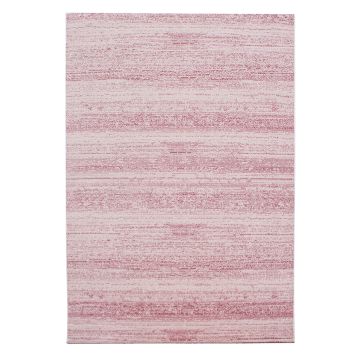 Plus tapete pelo curto retangular 140x200cm rosa