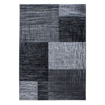 Plus Blend tapete pelo curto retangular 240x340cm preto