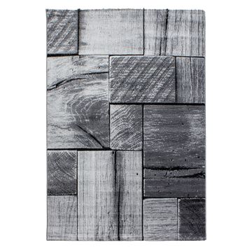Parma Lami tapete pelo curto retangular 140x200cm preto