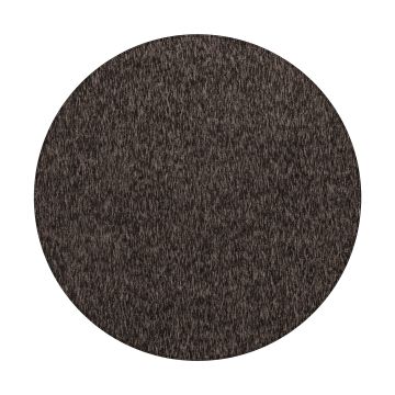 Nizza tapete pelo em laço redondo Ø 160cm castanho