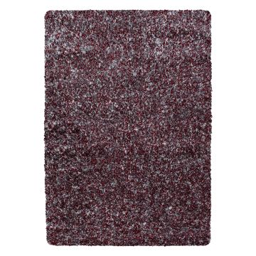 Enjoy Shaggy tapete pelo comprido retangular 240x340cm vermelho