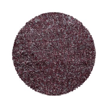 Enjoy Shaggy tapete pelo comprido redondo Ø 80cm vermelho