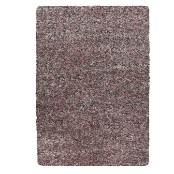 Enjoy Shaggy tapete pelo comprido retangular 240x340cm rosa claro