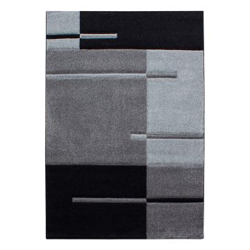 Hawaii Linha tapete pelo curto retangular 280x370cm cinzento