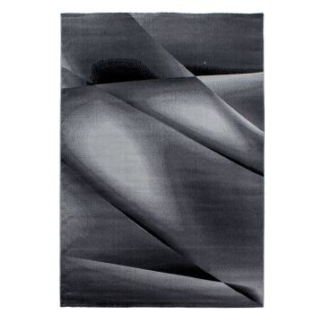 Miami Hios tapete pelo curto retangular 140x200cm preto