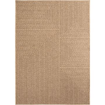 Timber Neo tapete exterior tecelagem plana retangular 200x290cm bege