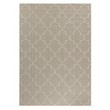 Patara Otomano tapete exterior pelo curto retangular 200x290cm bege